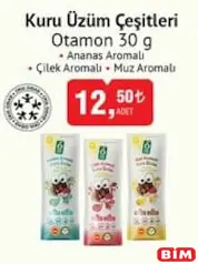 OTAMON KURU ÜZÜM ÇEŞİTLERİ 30 G fiyat ve kampanya bilgisi